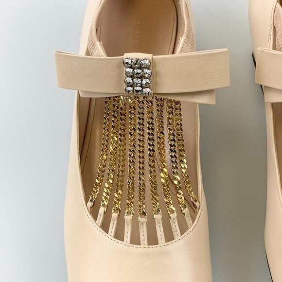 NIB Gucci chain-trimmed Mary-Jane pumps Size 39 - Picture 2 of 8